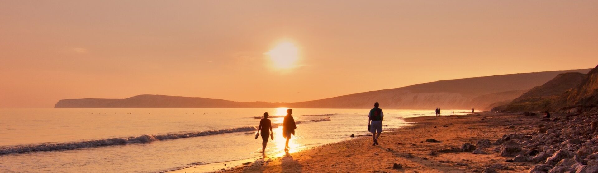 Sunset on the shore